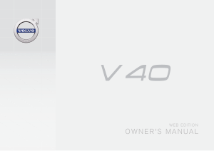 2016 Volvo V40 Owners Manual